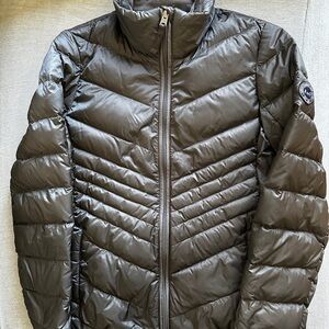 Abercrombie & Fitch Gray Puffer Jacket